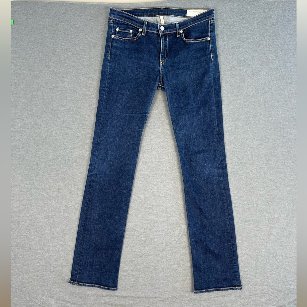 Rag & Bone Dark Blue Cigarette Straight Leg Jeans